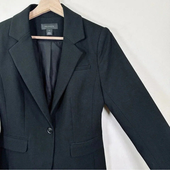 Halogen  Womens Size Xsmall Single Button Fitted Blazer - Picture 6 of 16